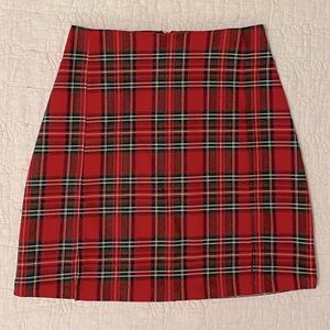 Plaid Mini Skirt